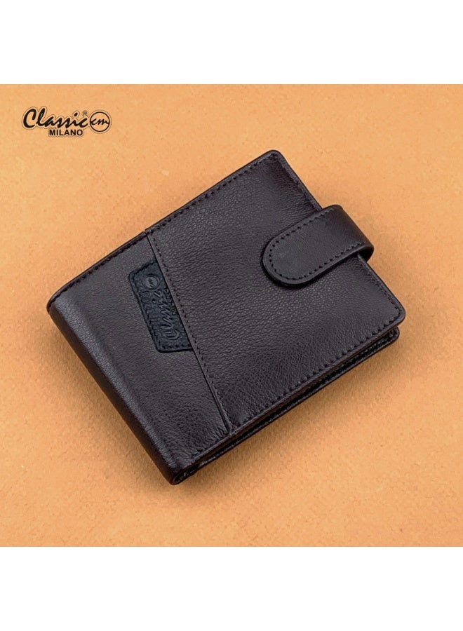 Classic Milano Men’s Wallet – Slim Bifold Leather Wallet for Men with RFID Blocking, Multiple Card Slots & Coin Zip – Stylish Mens Purse Wallets Gift for Husband, Father - Image 1